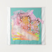 Tenture bleu turquoise (Devant (Horizontal))