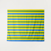 Tenture Bleu vert et jaune (Devant (Horizontal))