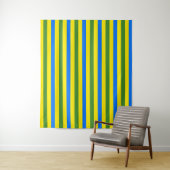Tenture Bleu vert et jaune (En situation)