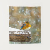Tenture Bleuet de l'Est en neige - Photo originale (Devant)