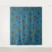 Tenture Bleus sur bleu (Devant)