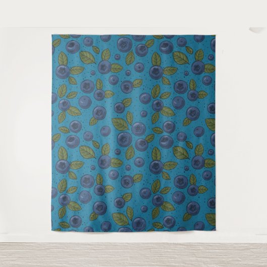 Tenture Bleus sur bleu (Devant)