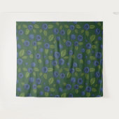 Tenture Bleus sur vert foncé (Devant (Horizontal))