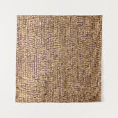 Tenture Bloc de briques Brown (Devant (Horizontal))