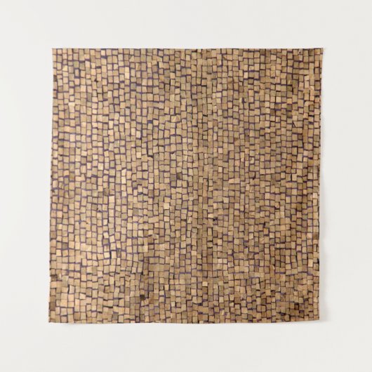 Tenture Bloc de briques Brown (Devant (Horizontal))