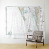 Tenture Bloc de l'île son et approches Carte nautique (En situation (horizontale))