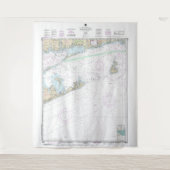 Tenture Bloc de l'île son et approches Carte nautique (Devant)