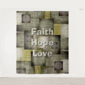 Tenture Blocs couleur automne (Devant)