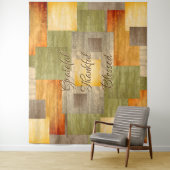 Tenture Blocs de Couleurs d'Automne (En situation)