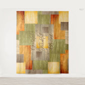 Tenture Blocs de Couleurs d'Automne (Devant)