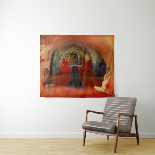 Tenture Blood is Life (En situation (horizontale))