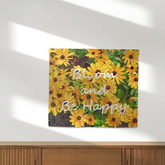 Tenture Bloom Et Soyez Heureux