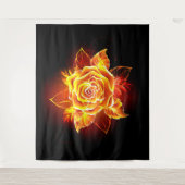Tenture Blooming Fire Rose (Devant)