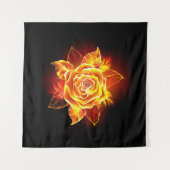 Tenture Blooming Fire Rose (Devant (Horizontal))