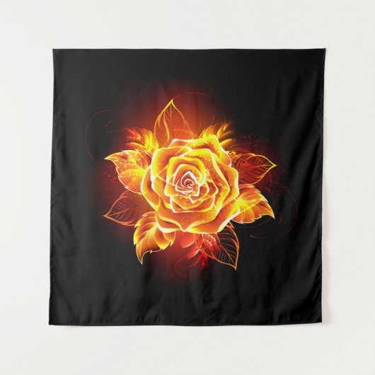 Tenture Blooming Fire Rose (Devant)