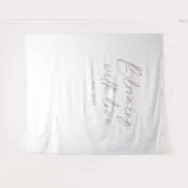 Tenture Blooming With Love Wedding Photo Backdrop (Devant (Horizontal))