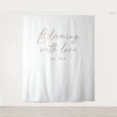 Tenture Blooming With Love Wedding Photo Backdrop (Devant)