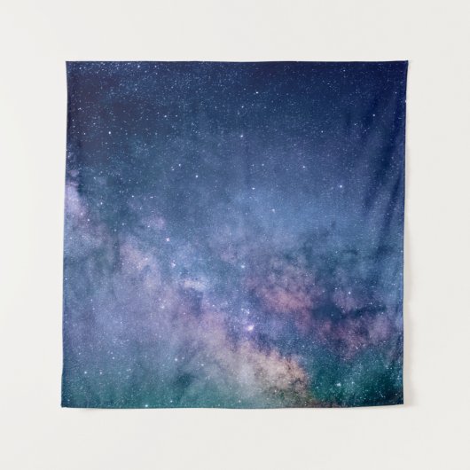 Tenture Blue and purple galaxy digital (Devant)