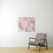 Tenture Blue and white abstract painting (En situation (horizontale))
