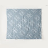 Tenture Blue Business Logo Pattern Trade Show Backdrop (Devant (Horizontal))