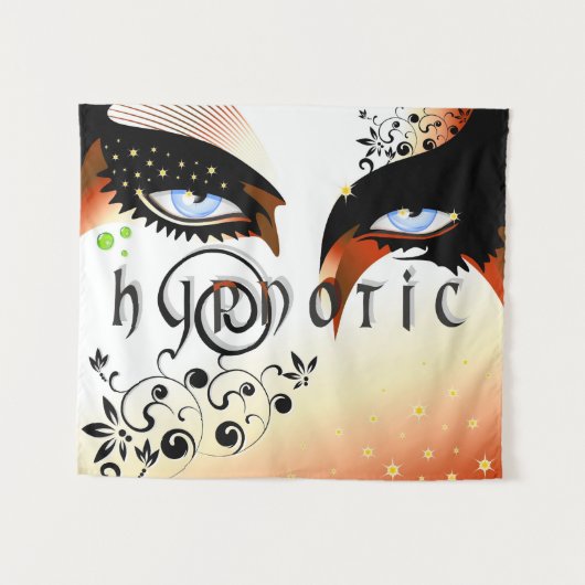 Tenture Blue Eyes Mode maquiller (Devant (Horizontal))