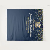 Tenture Blue Graduation Party Photobooth fond (Devant (Horizontal))