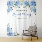 Tenture Blue Hydrangea Fête des mariées photo fond (En situation)