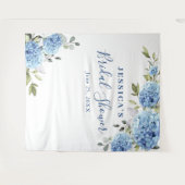 Tenture Blue Hydrangea Fête des mariées photo fond (Devant (Horizontal))