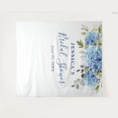 Tenture Blue Hydrangea Fête des mariées photo fond (Devant (Horizontal))