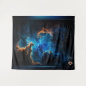 Tenture Blue Nebula Nuds AI Concept Art par Xzendor7 (Devant (Horizontal))