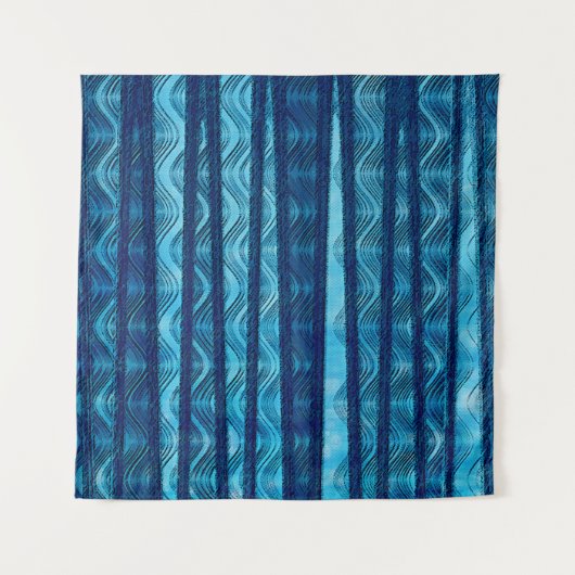 Tenture Blue Ocean Retro Wave Beach Contexte (Devant)