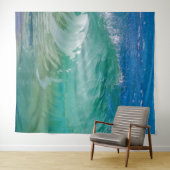 Tenture Blue Ocean Summer Beach Waves (En situation (horizontale))