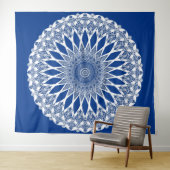 Tenture Blue Pacific Tristyns Mandala (En situation (horizontale))