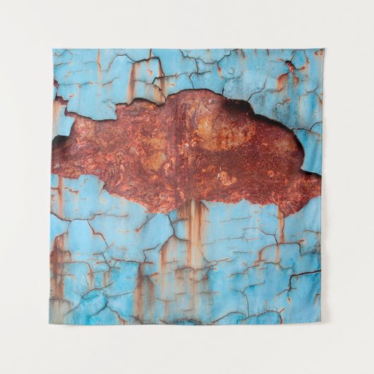 Tenture Blue paint and rust texture old, paint, texture, a (Devant)