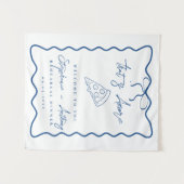 Tenture Blue That's Amore Pizza Rehearsal Dinner (Devant (Horizontal))