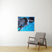 Tenture Blue Toxin tapestry (En situation (horizontale))