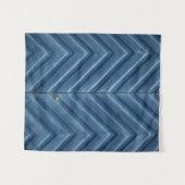 Tenture Blue wooden chevron wall (Devant (Horizontal))