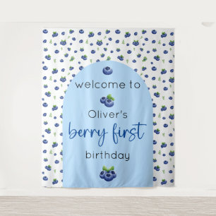 Tenture Blueberry 1er Anniversaire Berry Première toile de