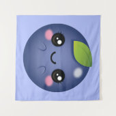 Tenture Blueberry de Kawaii (Devant (Horizontal))