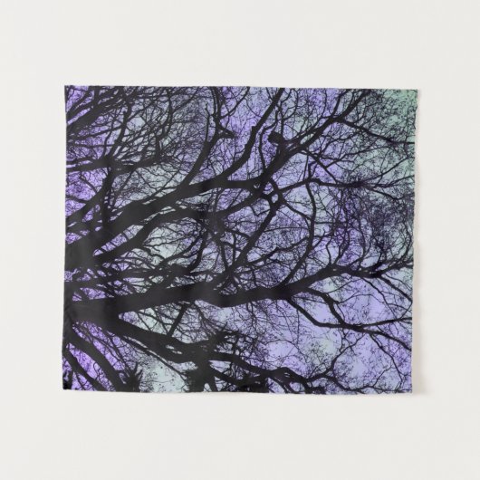 Tenture Blues Tree Shadows Forêt Hues (Devant (Horizontal))