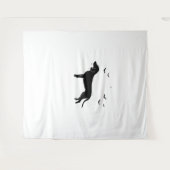 Tenture Bluetick Chien - Halloween Lune Silhouette Classic (Devant (Horizontal))