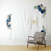 Tenture Blush Blue Flora Saint Sacrement Accessoire de Pho (En situation (horizontale))