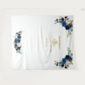 Tenture Blush Fleurs Bleues Communion Solennelle Accessoir (Devant (Horizontal))