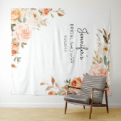 Tenture Blush rose et floral rose pêche pour mariage ou fê (En situation (horizontale))