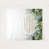 Tenture Bohème bohème verdure succulent décor mariage (Devant (Horizontal))