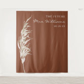 Tenture Bohême Terracotta Pampas Grass Bribe arrière-plan (Devant)