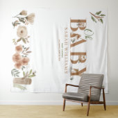 Tenture Boho Animaux de la Forêt Marron Oh Baby Shower Pho (En situation (horizontale))