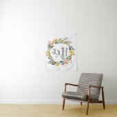 Tenture Boho Anniversaire Photo Booth Contexte Botanique (En situation)