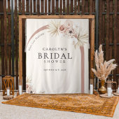 Tenture Boho Aquarelle Floral Fête des mariées Arc Moderne