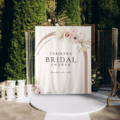 Tenture Boho Aquarelle Floral Fête des mariées Arc Moderne